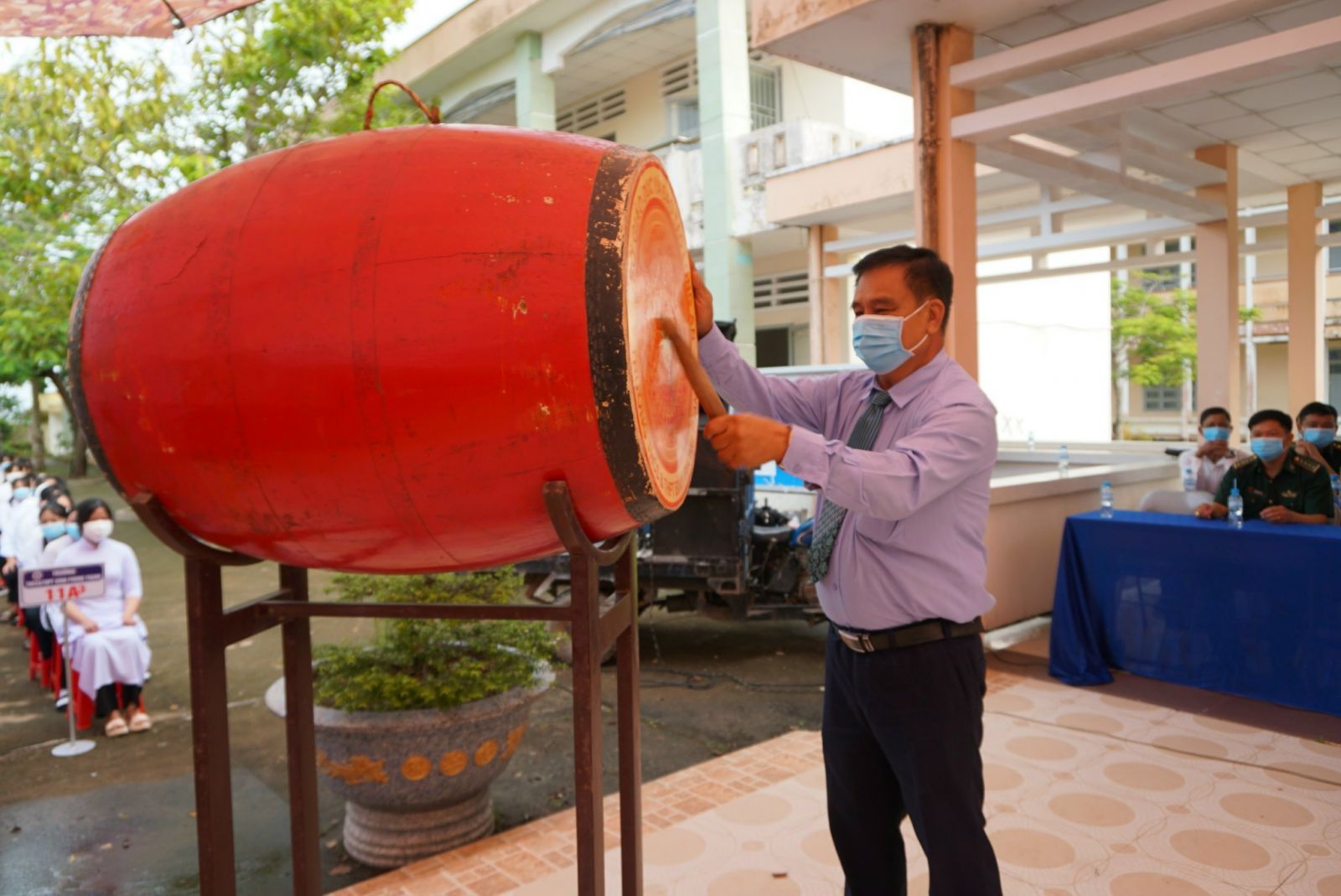 Trường THCS&THPT Bình Phong Thạnh khai giảng năm học mới