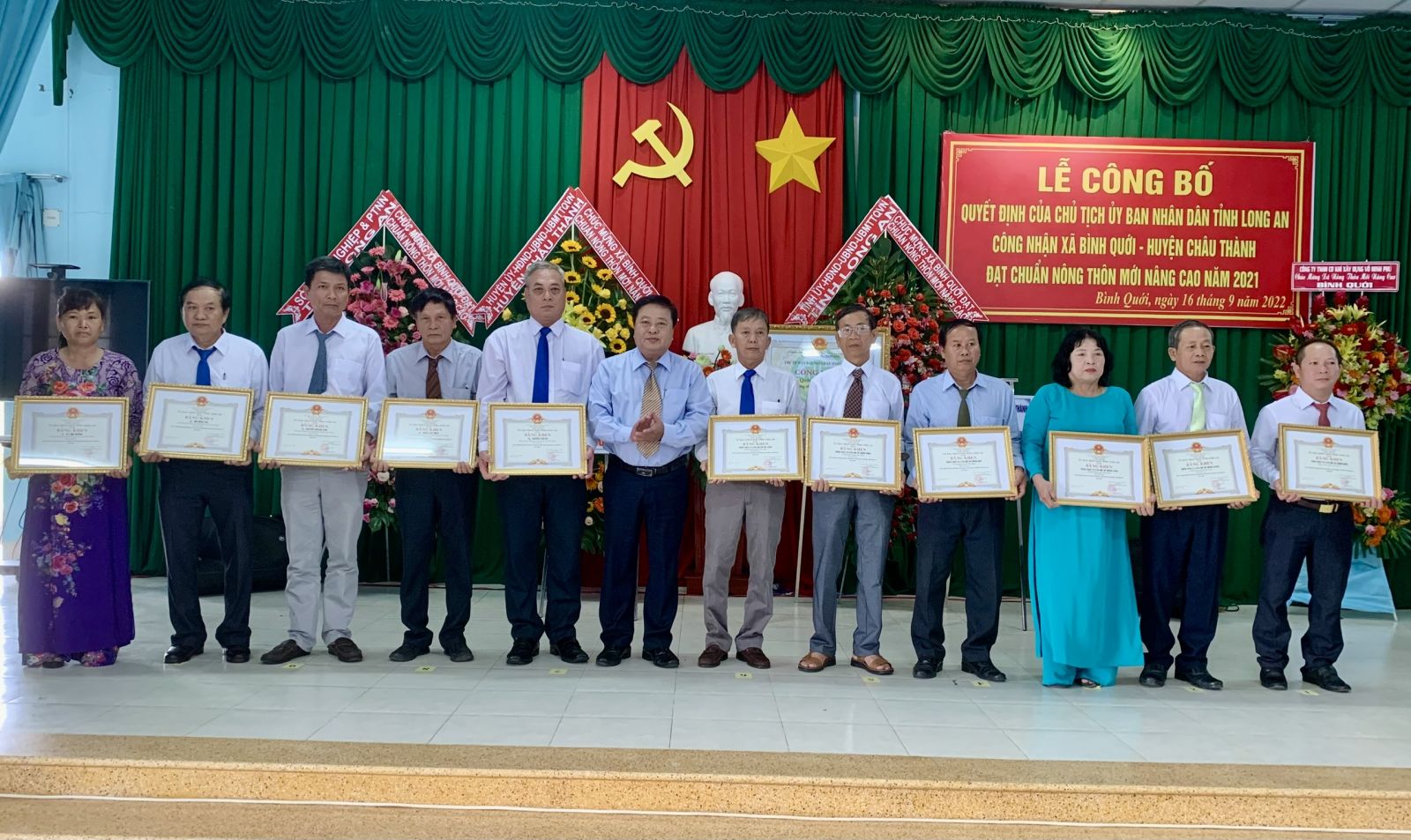 Bình Quới đạt chuẩn xã nông thôn mới nâng cao