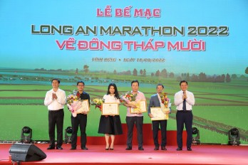 Giải Long An Marathon 2022 - về Đồng Tháp Mười diễn ra thành công tốt đẹp