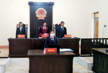 Cần Đước tổ chức 4 phiên tòa hình sự xét xử trực tuyến