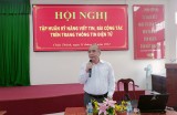 Châu Thành tổ chức tập huấn kỹ năng viết tin, bài cho trang thông tin điện tử