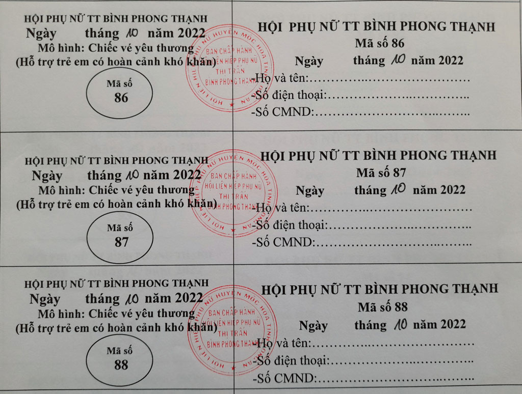 Yêu thương gửi vào chiếc vé