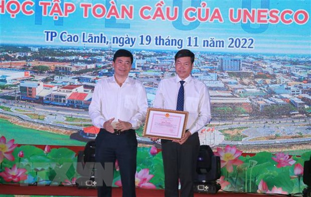 Vinh danh Cao Lãnh là thành phố học tập toàn cầu của UNESCO