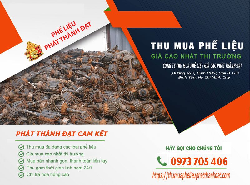 Phế liệu Phát Thành Đạt cung cấp báo giá thu mua phế liệu đồng, nhôm, sắt, inox tại Long An