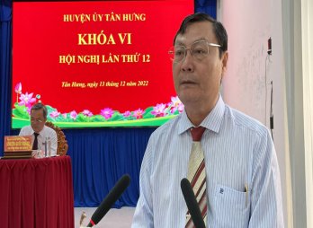 Tân Hưng đạt và vượt 17/17 chỉ tiêu Nghị quyết Huyện ủy năm 2022 Tân Hưng đạt và vượt 17/17 chỉ tiêu Nghị quyết Huyện ủy năm 2022