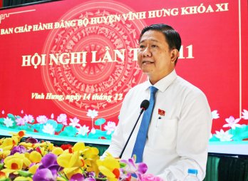 Vĩnh Hưng đạt và vượt 18/18 chỉ tiêu Nghị quyết Huyện ủy năm 2022