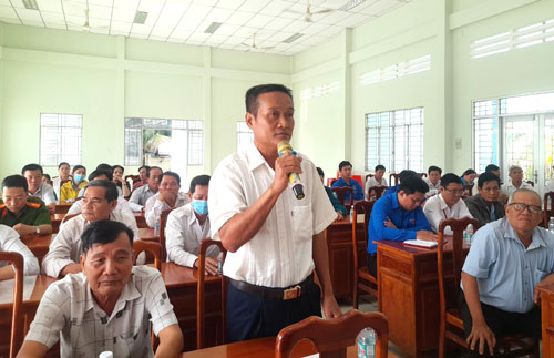 Cử tri Tân Thạnh kiến nghị cần đầu tư, nâng cấp hệ thống điện, nước sạch cho vùng sâu, vùng xa