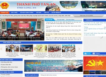 TP.Tân An nâng cấp Trang thông tin điện tử đáp ứng yêu cầu chuyển đổi số