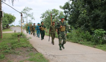 Vĩnh Hưng: Công an, quân sự, biên phòng phối hợp giữ gìn an ninh, trật tự