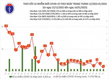 Ngày 14/1: Việt Nam chỉ ghi nhận 29 ca mắc COVID-19
