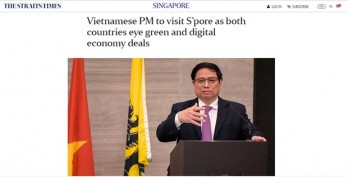 Singaporean daily spotlights PM Chinh’s official visit