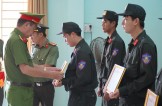 Trung đoàn Cảnh sát cơ động Đông Nam TP.HCM hỗ trợ bảo đảm an ninh, trật tự trên địa bàn tỉnh