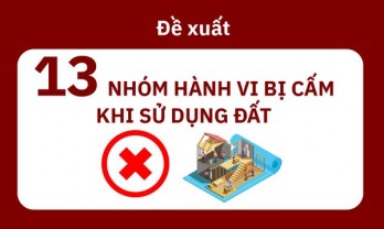 Đề xuất 13 nhóm hành vi bị cấm khi sử dụng đất