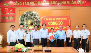 Bà Nguyễn Thị Kim Cương được bổ nhiệm Chánh Thanh tra huyện Cần Đước