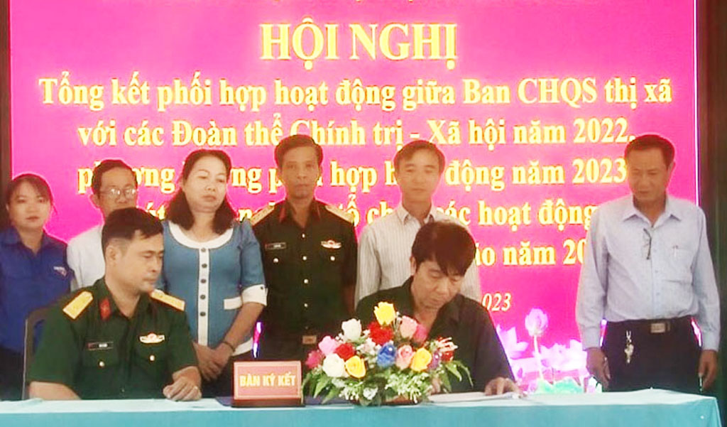 Kiến Tường: Hiệu quả chương trình phối hợp giữa Ban Chỉ huy Quân sự với các tổ chức chính trị - xã hội
