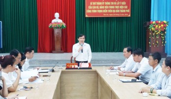 TP.Tân An: Lấy ý kiến của cán bộ, đảng viên về việc thực hiện công trình trọng điểm năm 2023