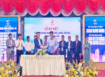 Hội Doanh nhân trẻ Long An ký kết hợp tác với các cơ quan, đơn vị
