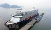 Tàu du lịch biển chở hơn 2.000 khách quốc tế tham quan Hạ Long
