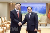 Thủ tướng Phạm Minh Chính tiếp Bí thư Khu ủy Quảng Tây Lưu Ninh