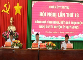 Tân Trụ tăng tốc thực hiện nhiệm vụ