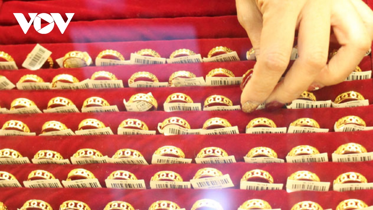 Giá vàng trong nước chính thức giảm về dưới 67 triệu đồng/lượng