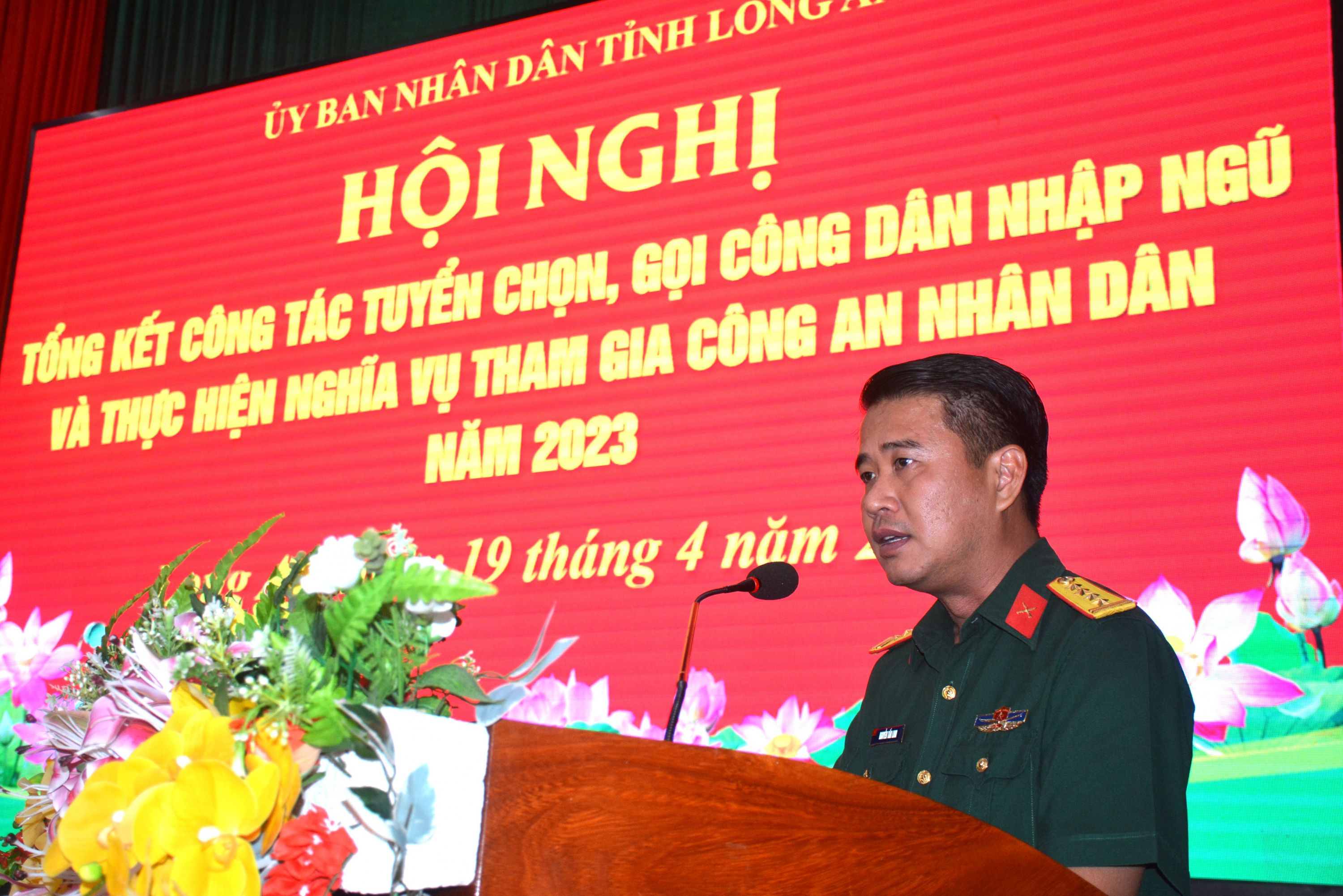 UBND tỉnh tổng kết công tác tuyển chọn và gọi công dân nhập ngũ năm 2023