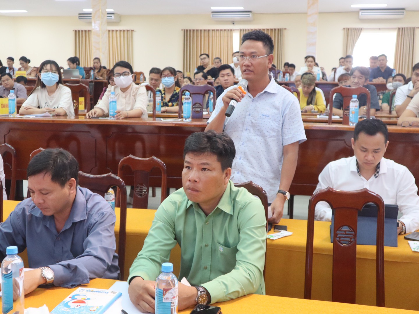 Phó Chủ tịch UBND tỉnh Long An - Nguyễn Minh Lâm đối thoại với doanh nghiệp tại huyện Bến Lức, Thủ Thừa