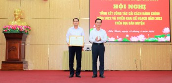 Cần Đước là 1 trong 3 đơn vị dẫn đầu về chỉ số cải cách hành chính