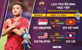Lịch trực tiếp bóng đá nam SEA Games 32: U22 Việt Nam - U22 Singapore