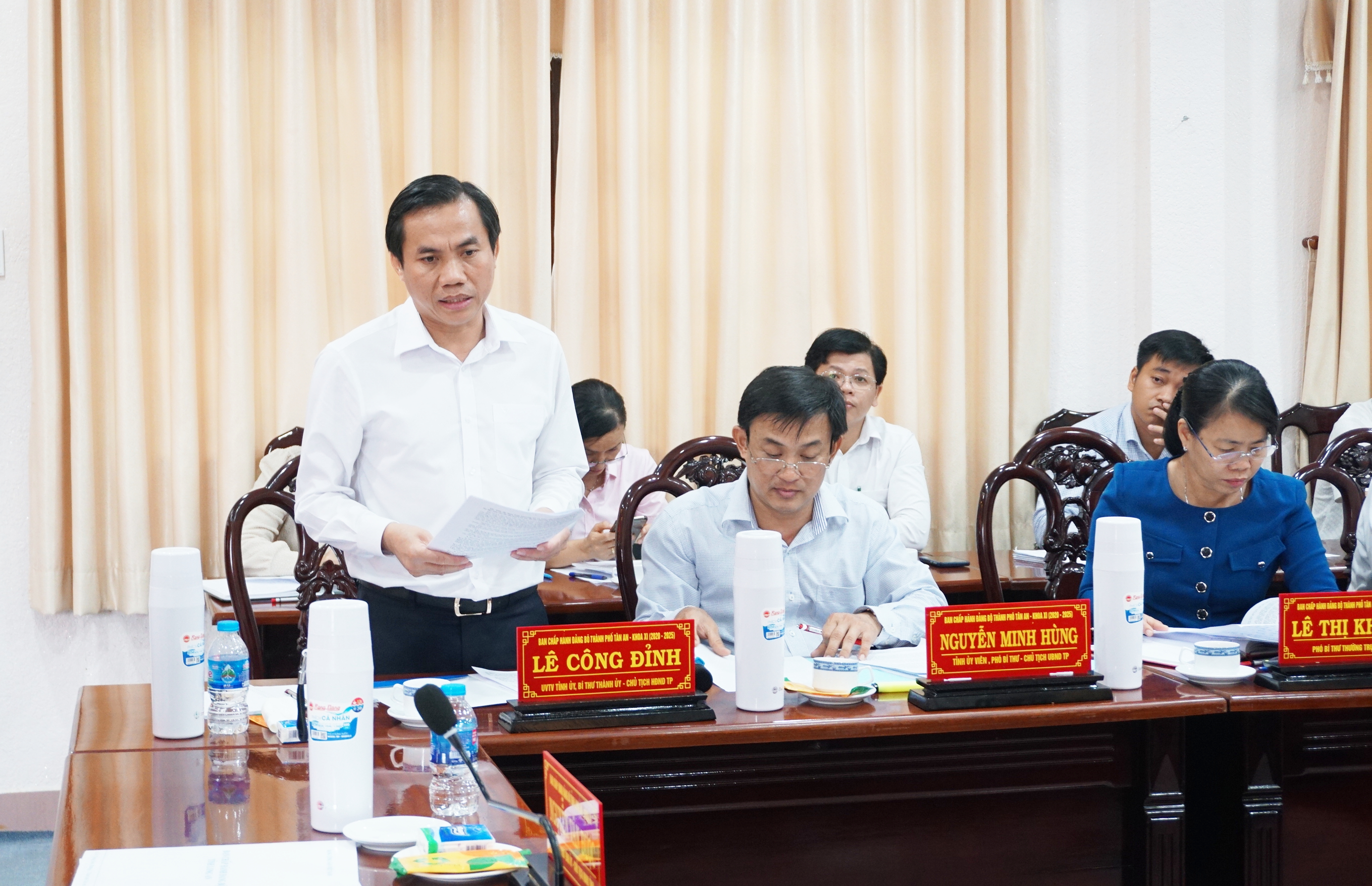 Secretary of Provincial Party Committee - Nguyen Van Duoc surveys key project in Tan An city