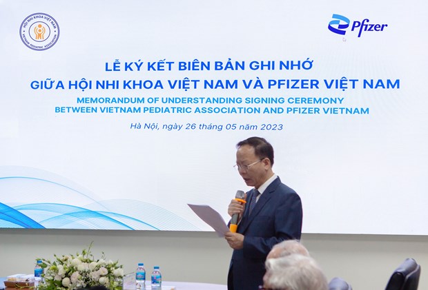 Pfizer hỗ trợ VN nâng cao năng lực y tế trong điều trị bệnh cho trẻ em