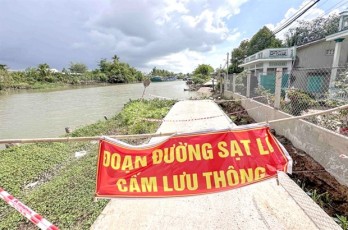 Can Tho city faces serious erosion along rivers