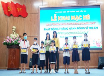 TP.Tân An khai mạc hè và phát động Tháng hành động vì trẻ em năm 2023