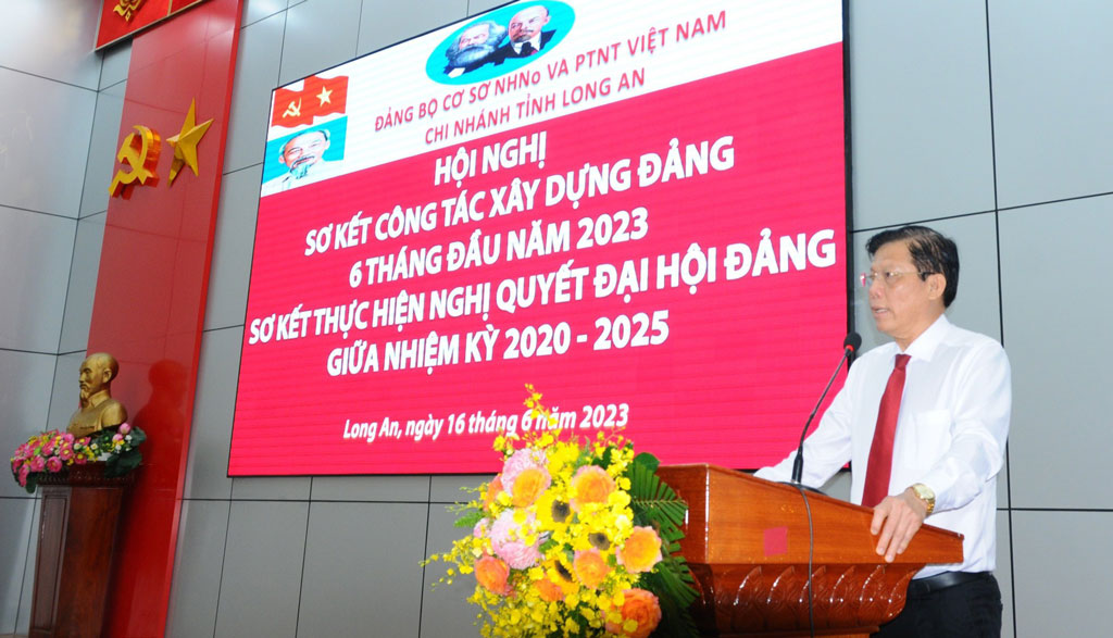 Sơ kết thực hiện Nghị quyết Đại hội Đảng bộ Agribank Chi nhánh tỉnh Long An giữa nhiệm kỳ 2020 - 2025