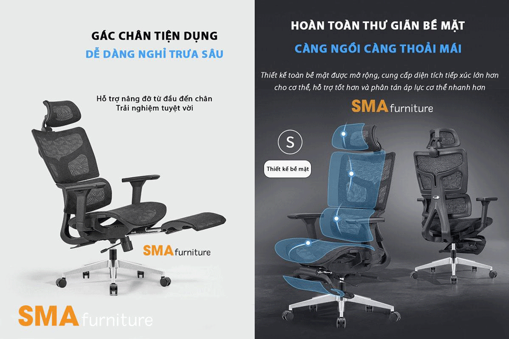 SMA Furniture - Địa chỉ mua ghế trưởng phòng chuẩn chất lượng, giá tốt