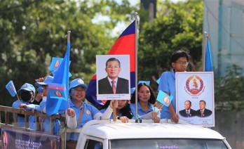 Political parties in Cambodia begin three-week election campaigns