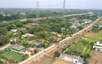 Tân Trụ bảo đảm tiến độ thi công công trình trọng điểm