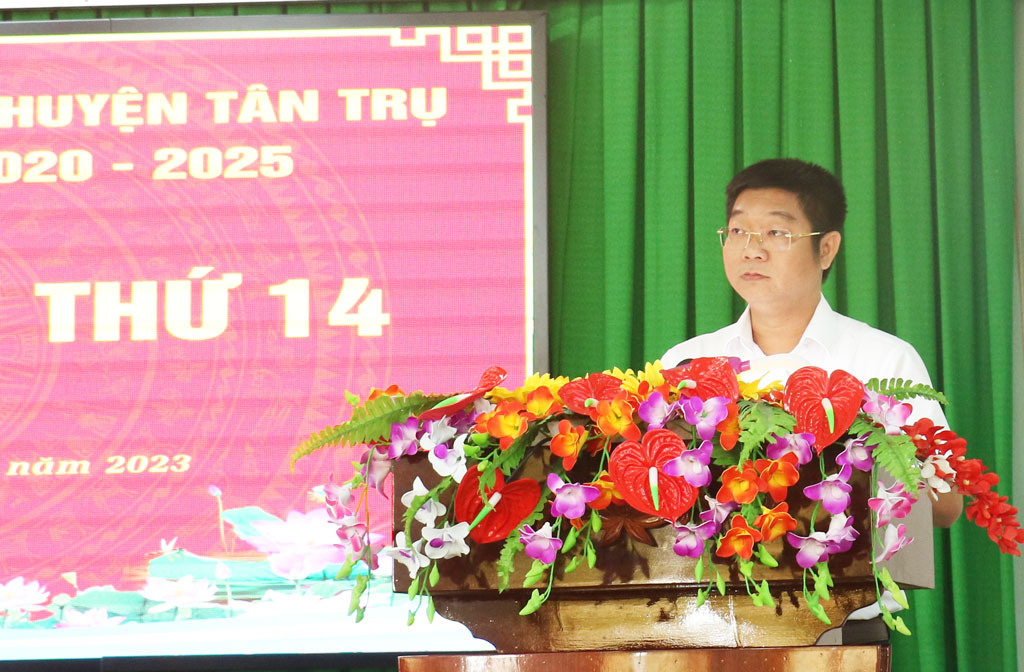 Tân Trụ: Tập trung các giải pháp thực hiện thắng lợi chỉ tiêu, nhiệm vụ Nghị quyết Huyện ủy năm 2023