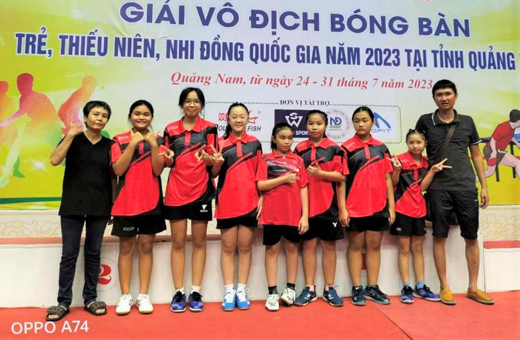 Long An giành 4 huy chương tại giải Vô địch bóng bàn trẻ, thiếu niên, nhi đồng toàn quốc năm 2023