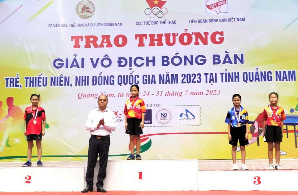 Long An giành 4 huy chương tại giải Vô địch bóng bàn trẻ, thiếu niên, nhi đồng toàn quốc năm 2023