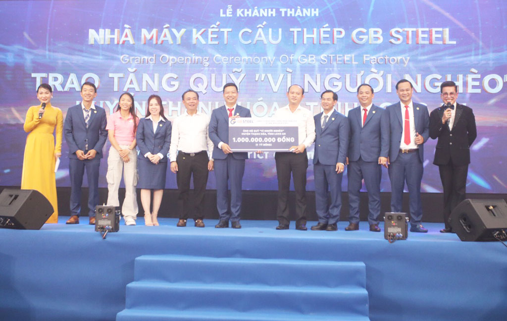 Long An khánh thành nhà máy sản xuất kết cấu thép Công ty TNHH Thép thông minh Toàn Cầu