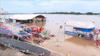 Mekong River water levels on the rise