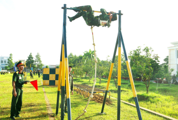 Hội thao Thể dục Thể thao Quốc phòng lực lượng vũ trang tỉnh năm 2023 góp phần nâng cao khả năng sẵn sàng chiến đấu