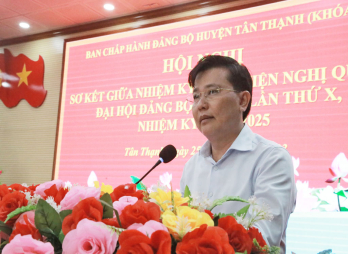 Tân Thạnh: 16/18 chỉ tiêu Nghị quyết Đại hội Đảng bộ đạt kết quả cao Tân Thạnh: 16/18 chỉ tiêu Nghị quyết Đại hội Đảng bộ đạt kết quả cao