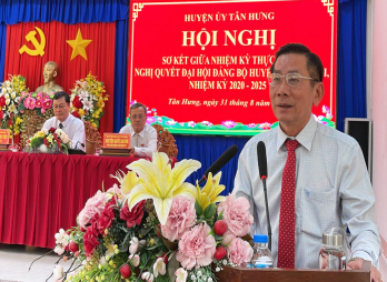 Tân Hưng đạt và vượt 11/18 chỉ tiêu Nghị quyết Tân Hưng đạt và vượt 11/18 chỉ tiêu Nghị quyết