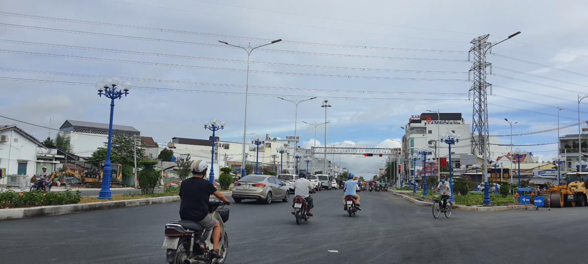 Công trình nút giao đường Hùng Vương - Quốc lộ 62 hoàn thành vào đúng ngày Quốc khánh 2/9