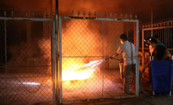 Tân Trụ: Tổ chức diễn tập phương án chữa cháy và cứu nạn, cứu hộ