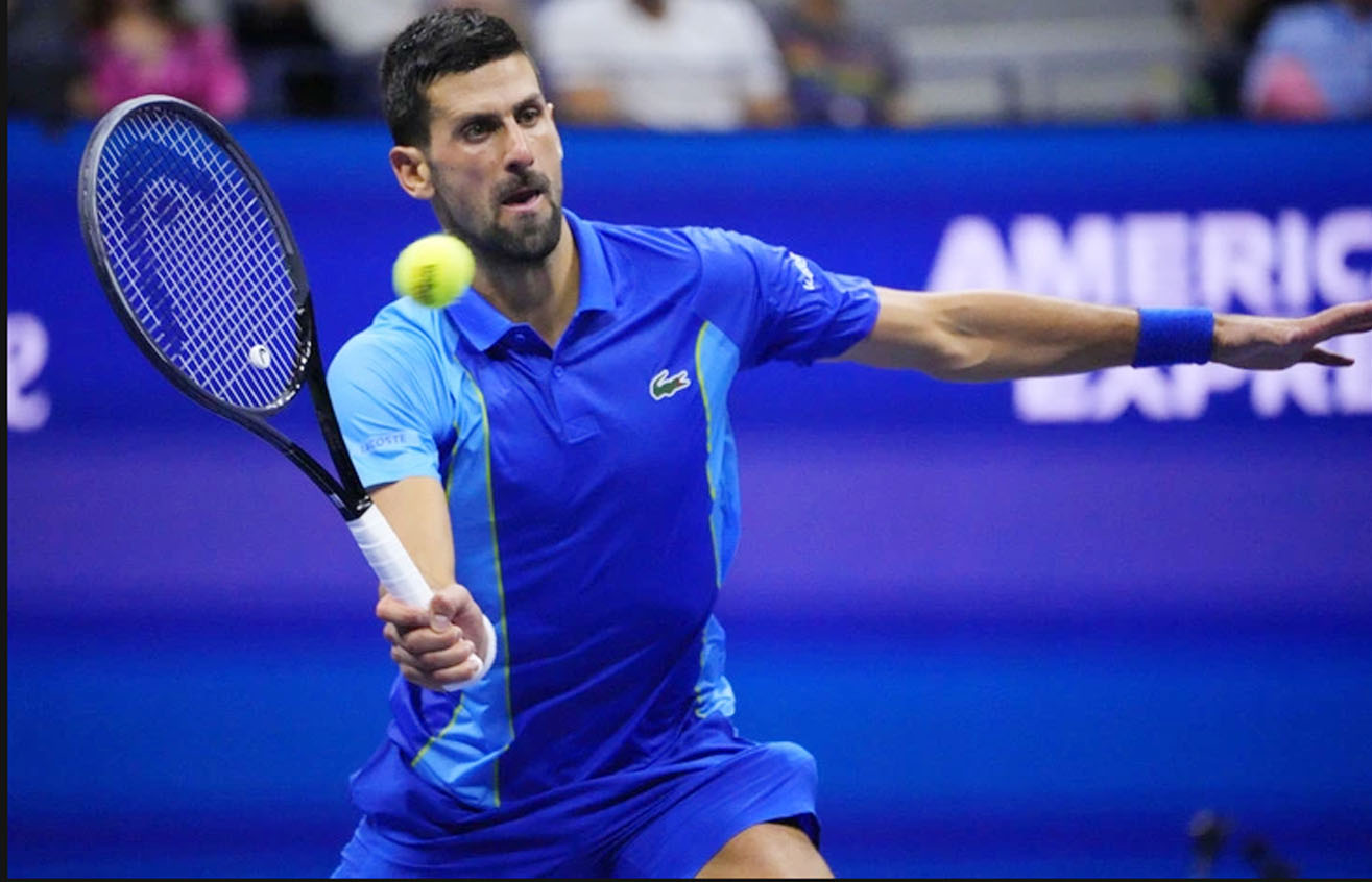 Djokovic chơi áp đảo trước Medvedev trong trận chung kết Mỹ mở rộng 2023 - Ảnh: REUTERS