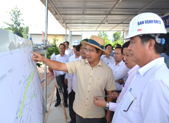 Secretary of Provincial Party Committee - Nguyen Van Duoc inspects the progress of key projects