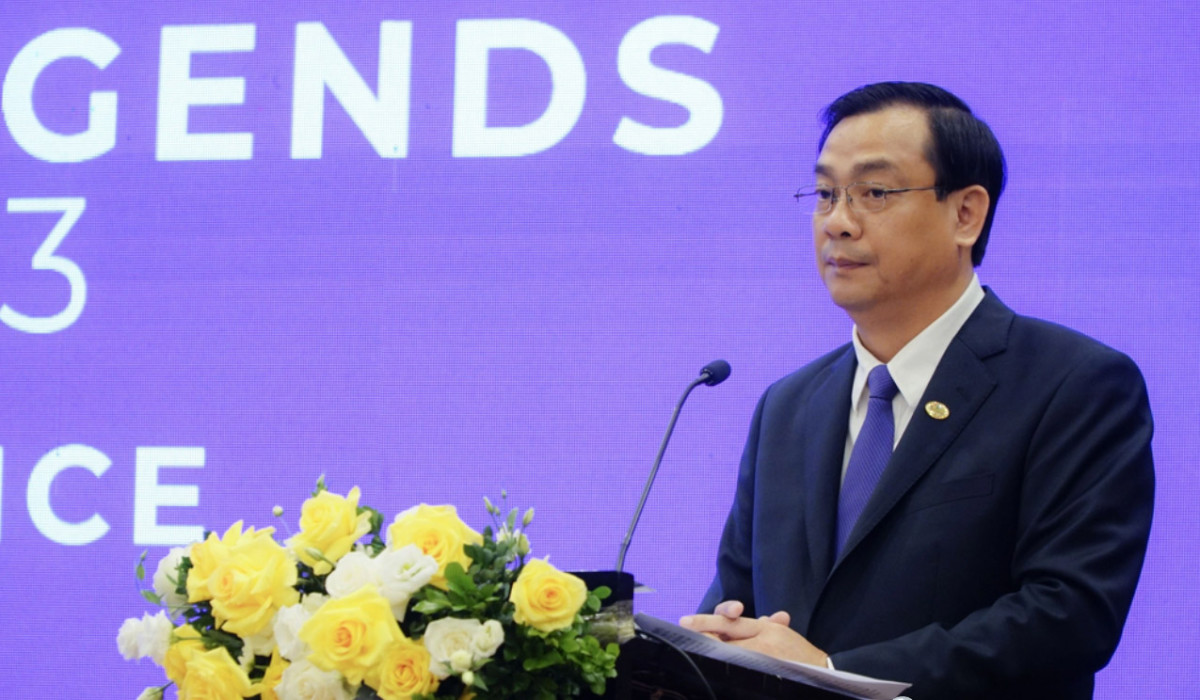 Ông Nguyễn Trùng Khánh - cục trưởng Cục Du lịch Việt Nam - phát biểu tại buổi họp báo - Ảnh: NGUYỄN HIỀN